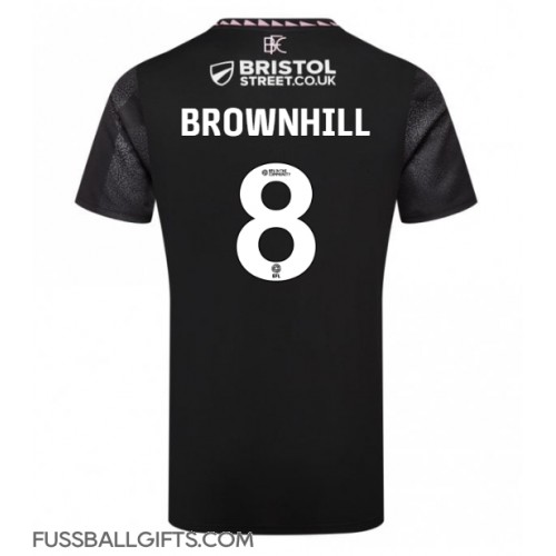 Burnley Josh Brownhill #8 Fußballbekleidung Auswärtstrikot 2024-25 Kurzarm